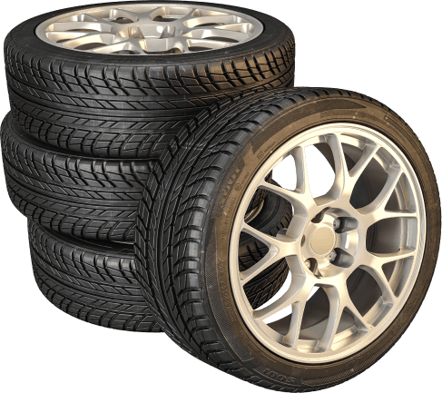 Image showing some of our quality tyres